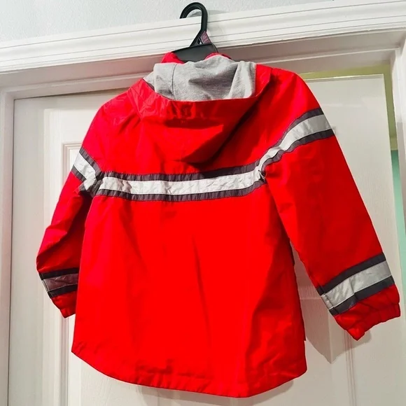 Boys size 7 fireman windbreaker/raincoat jacket - Picture 3 of 4